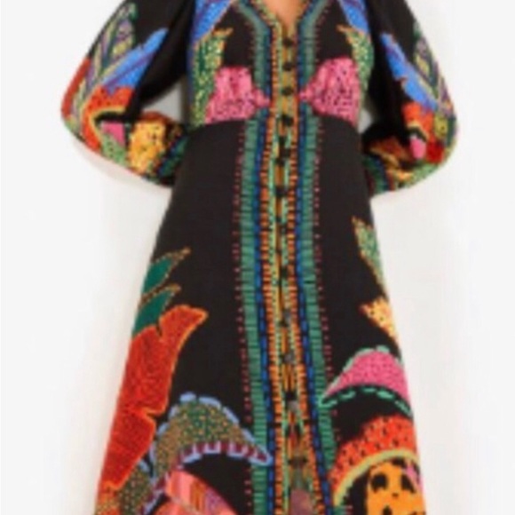 Farm Rio cool leopards dress size small - Picture 8 of 10